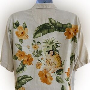 Tommy Bahama Beige Floral Button Down Shirt
